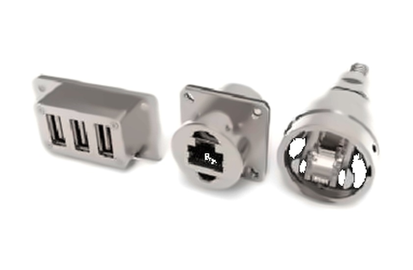 Network Interface Metal-Shell Connector